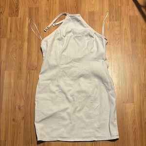 H&M cream Backless Dress